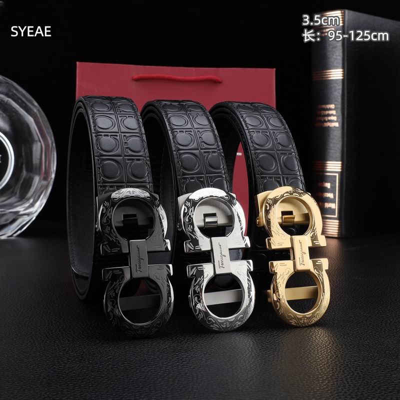 Ferragamo belt自动带 35mmX95-125cm 8L247